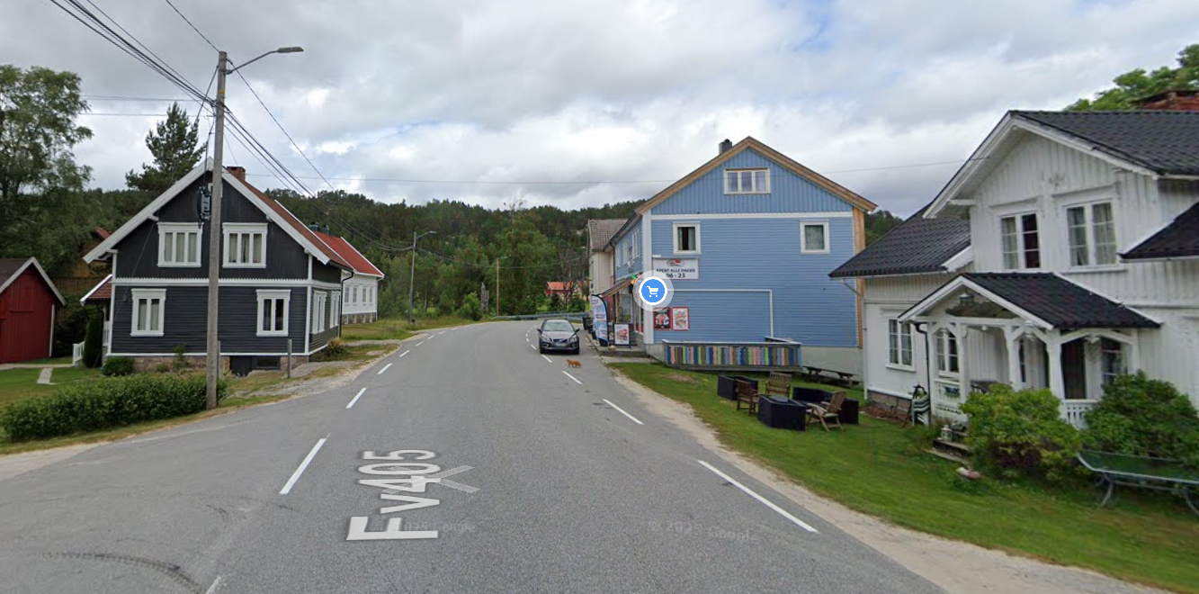 Fortau langs fv. 405 i Engesland sentrum 