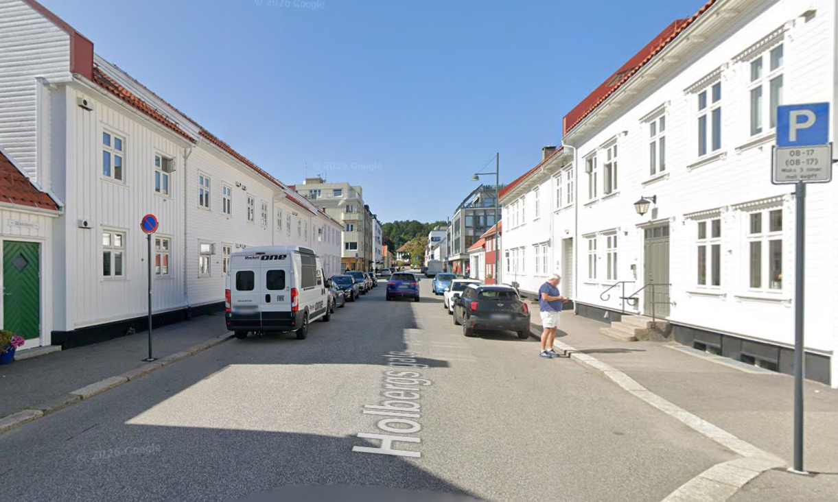 Holbergsgate, Tordenskjolds gate - Dronningens gate, fortauutvidelse