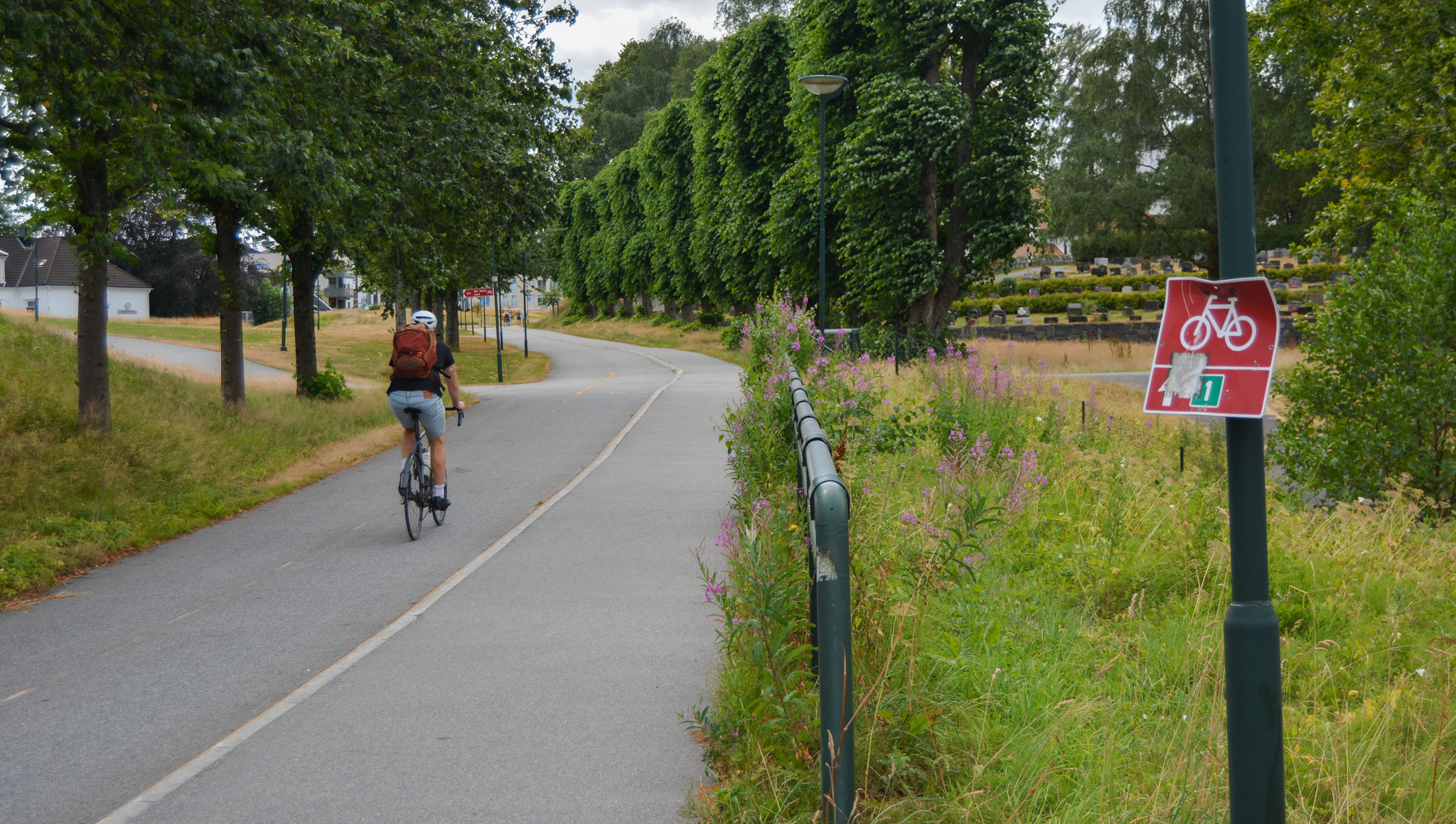 E18, Vollevannet - Oddemarka, sykkelstamvei