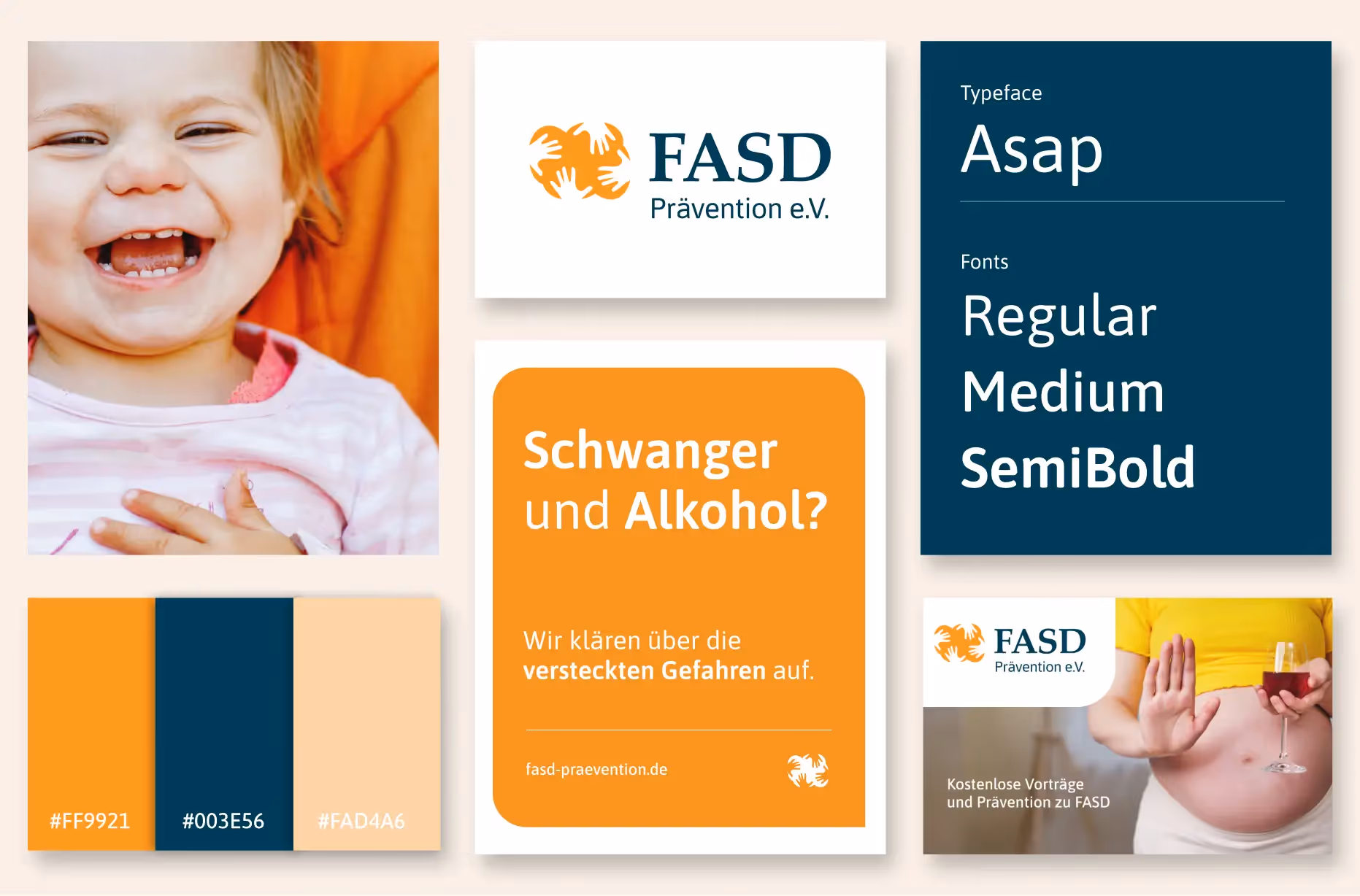 Corporate Design für einen Verein zur Prävention von Alkoholstörung.