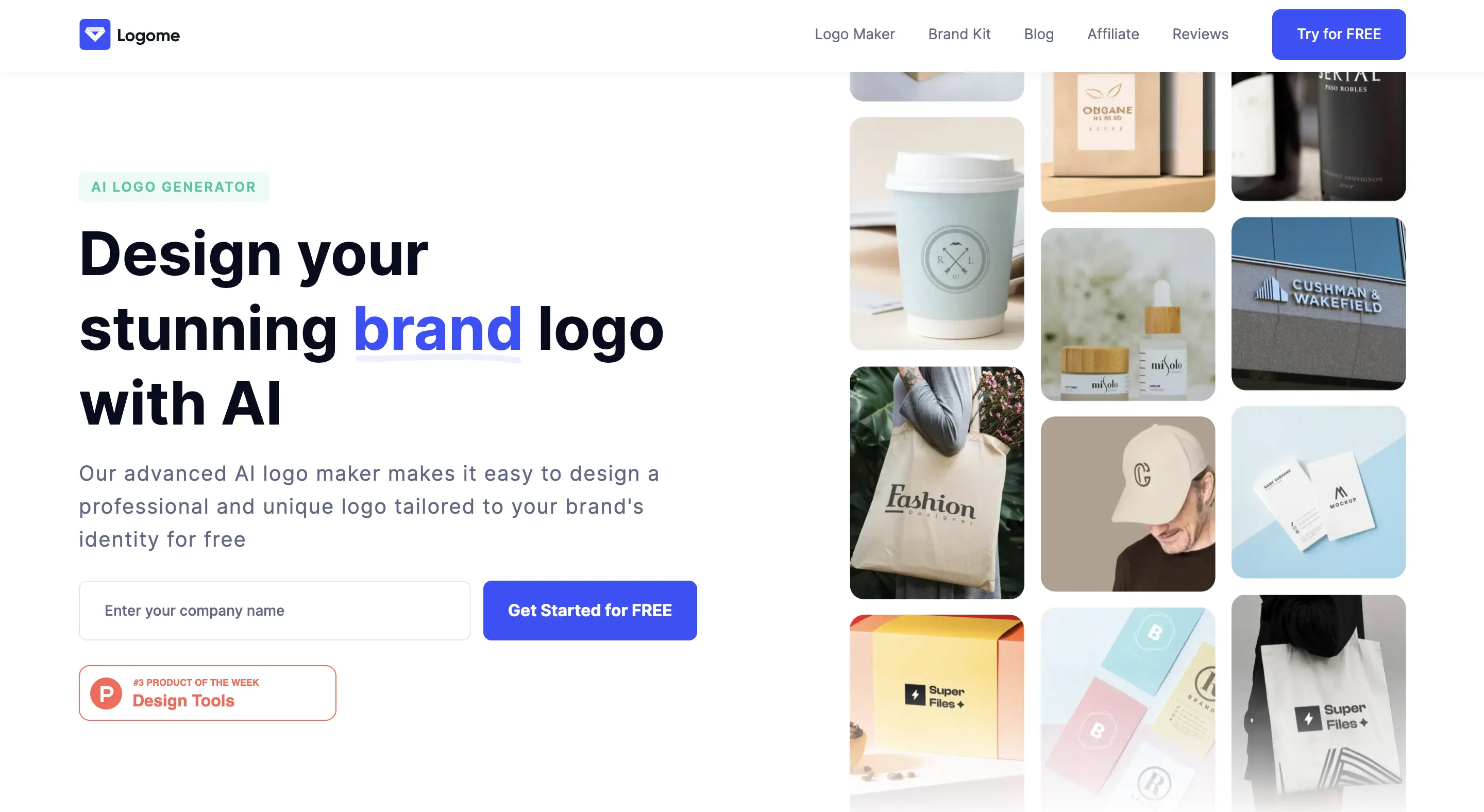 Free AI Logo Maker Brand Designer For Entrepreneurs Logome