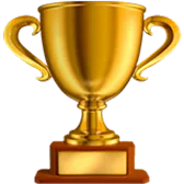 Golden trophy cup representing victory, achievement, awards, or competition
