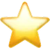 Yellow five-pointed star representing rating, favorites, excellence, or achievement