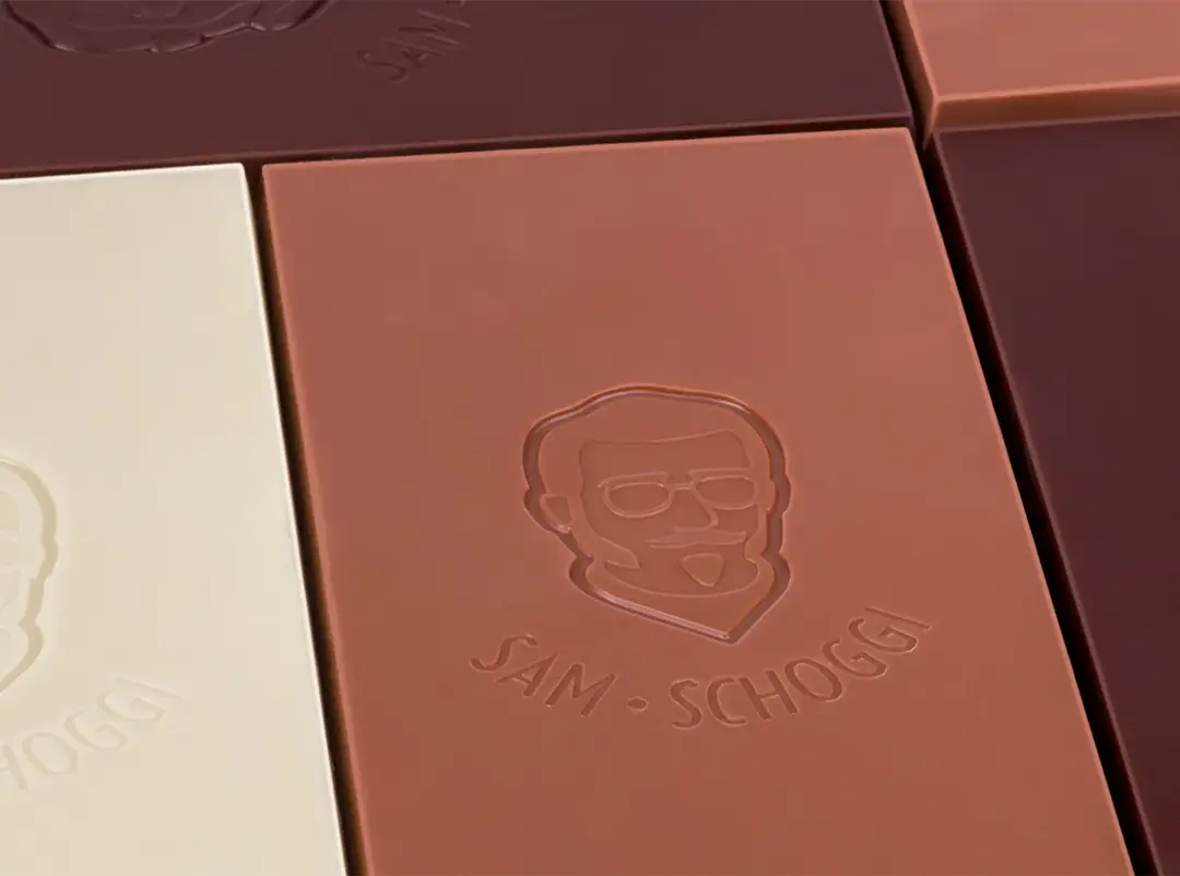 SAM Schoggi Prägung