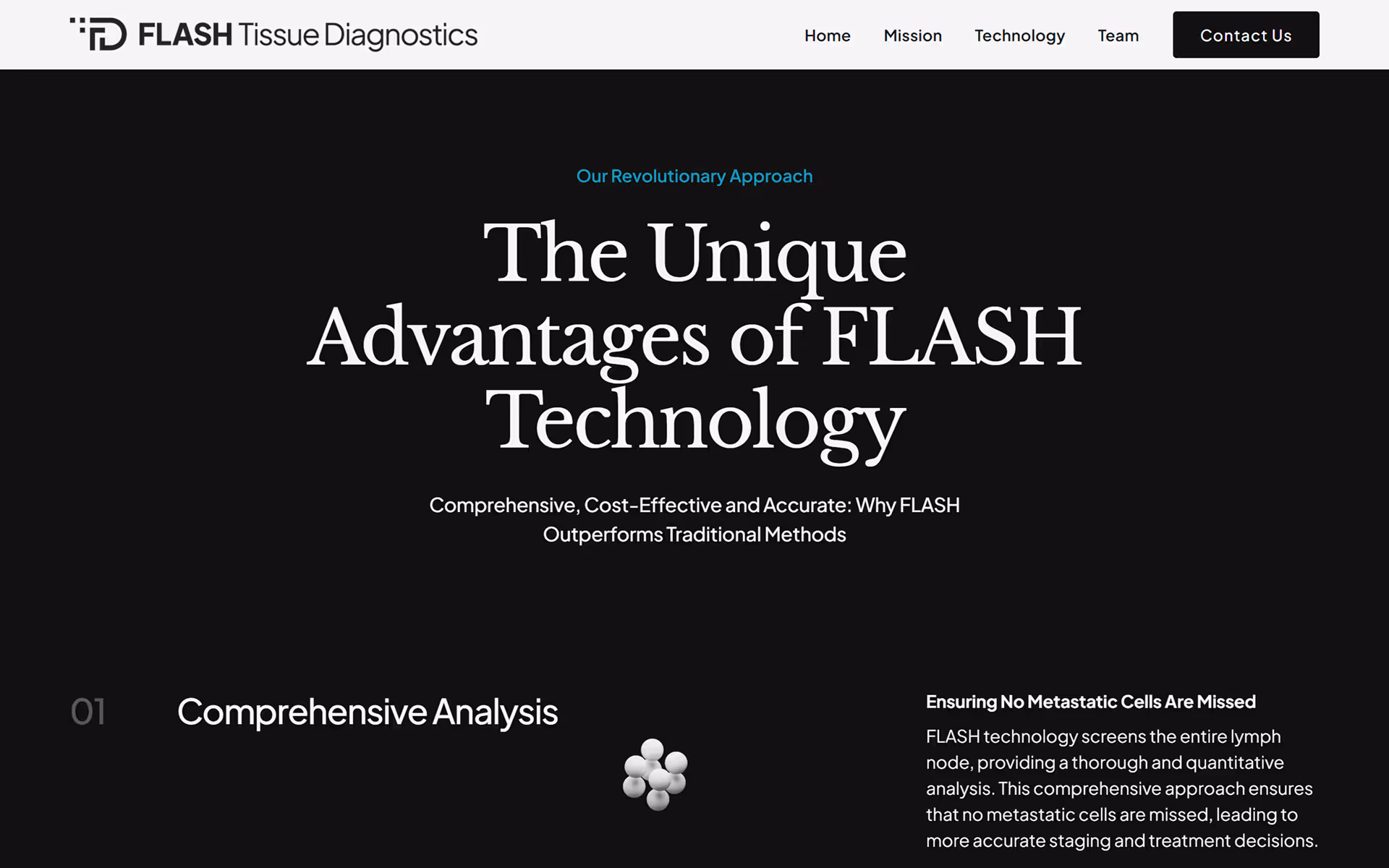 Biotech Website for Cancer Diagnostics & Research