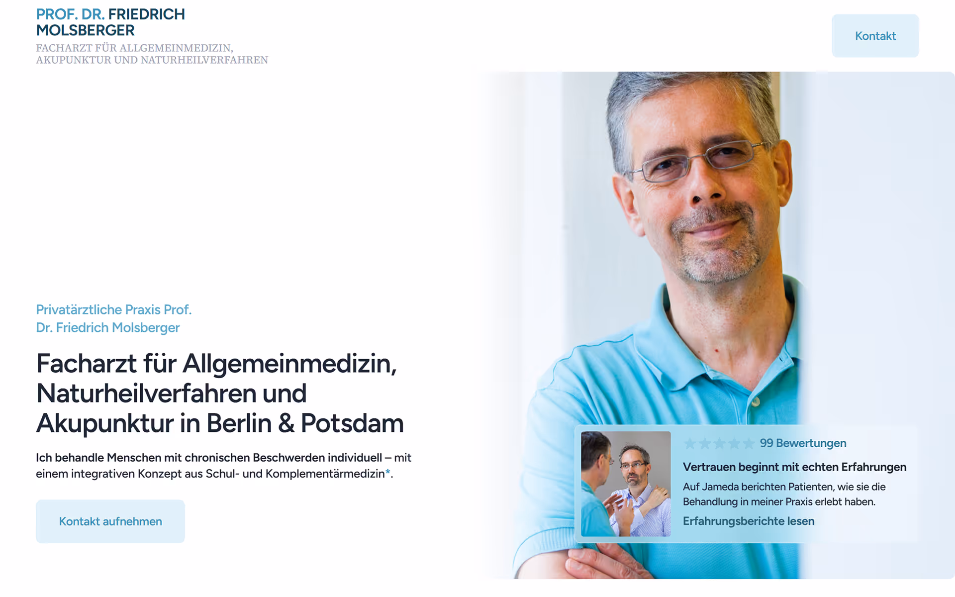 Professionelle Praxis-Website für Ärzte mit SEO-optimiertem Aufbau