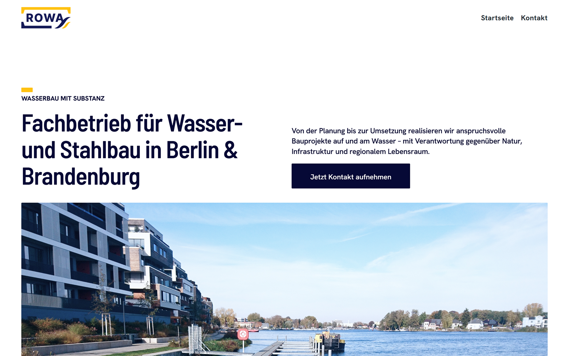 Website Wasserbau Berlin & Brandenburg