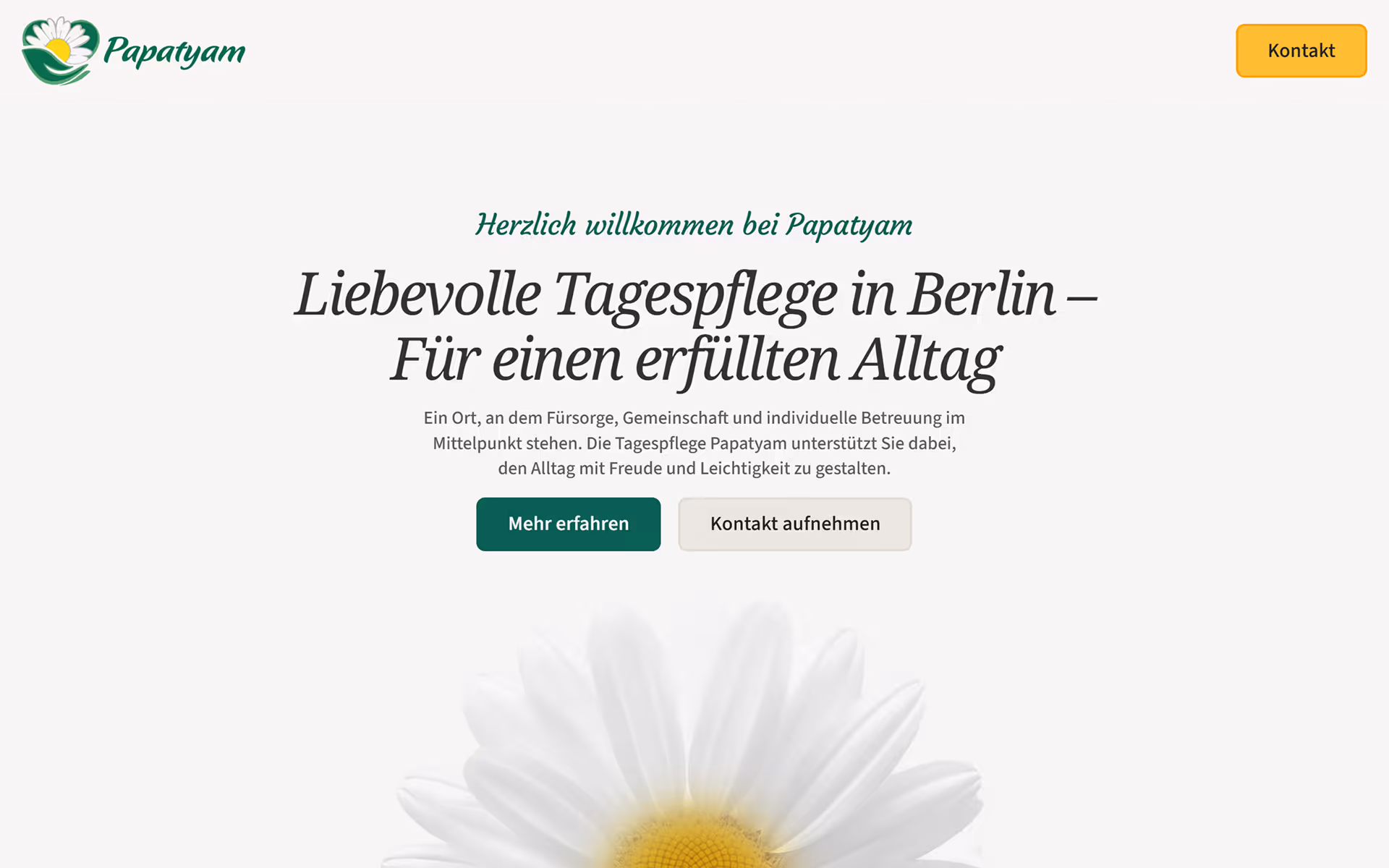 Webdesign für einen Pflegedienst in Berlin