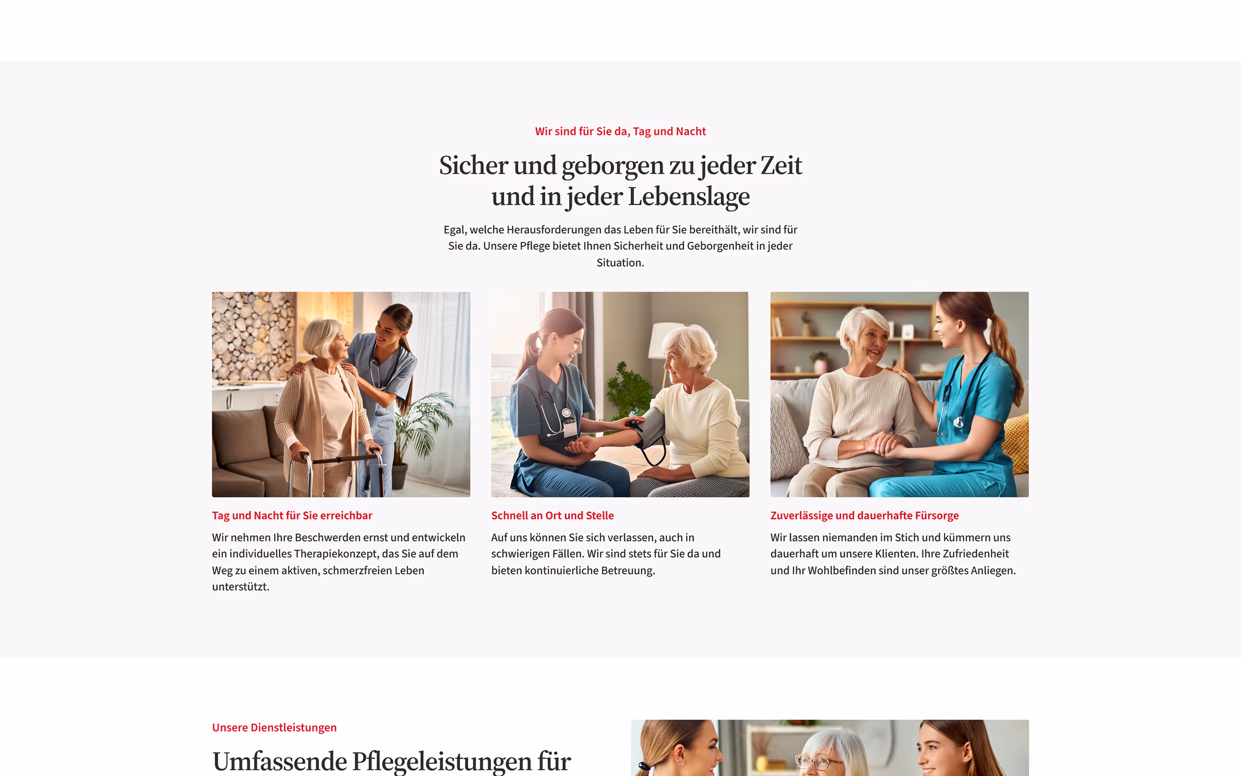 Webflow-Webwnticklung für Pflegedienst in Berlin