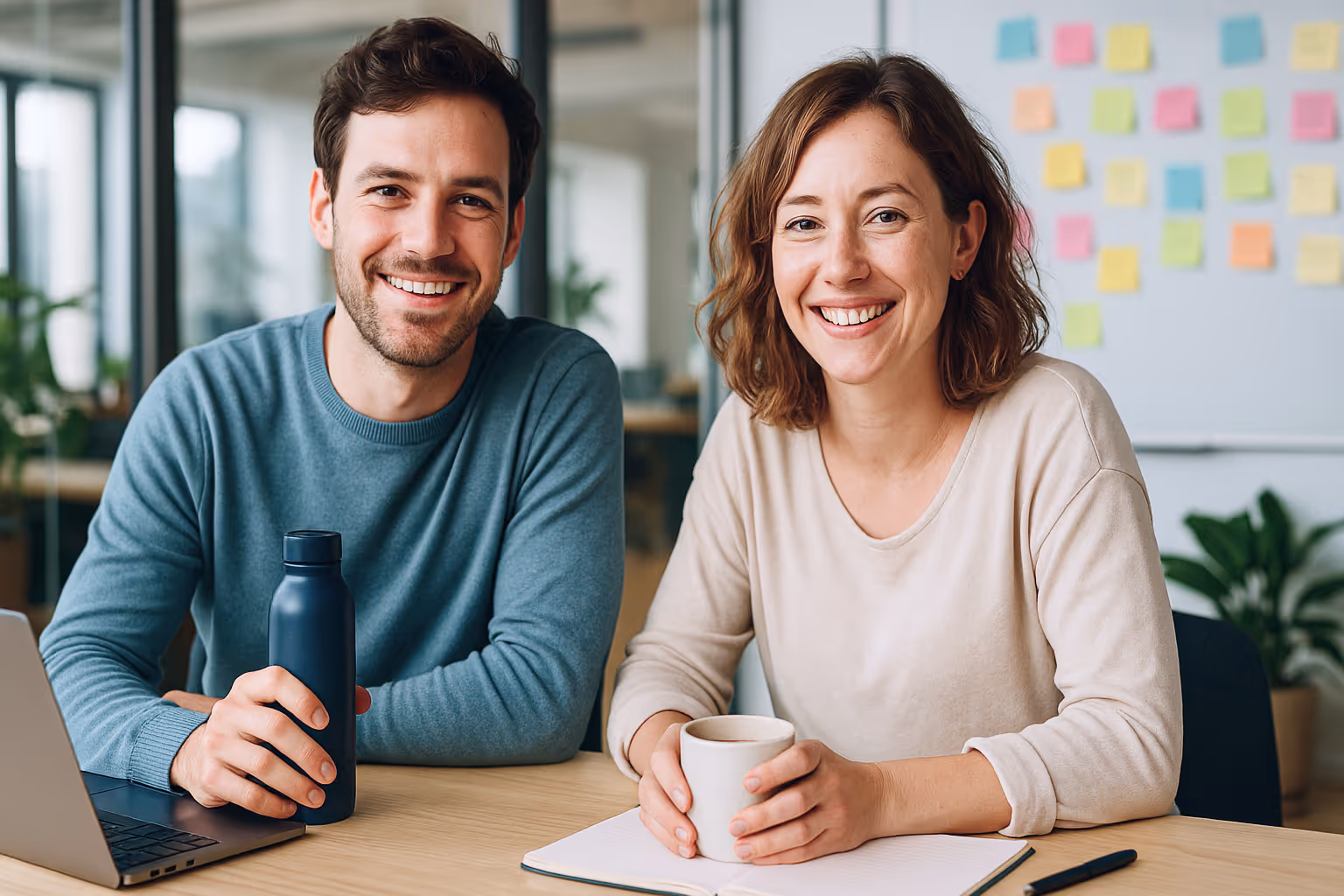 Startupgründer aus Berlin im modernen Büro