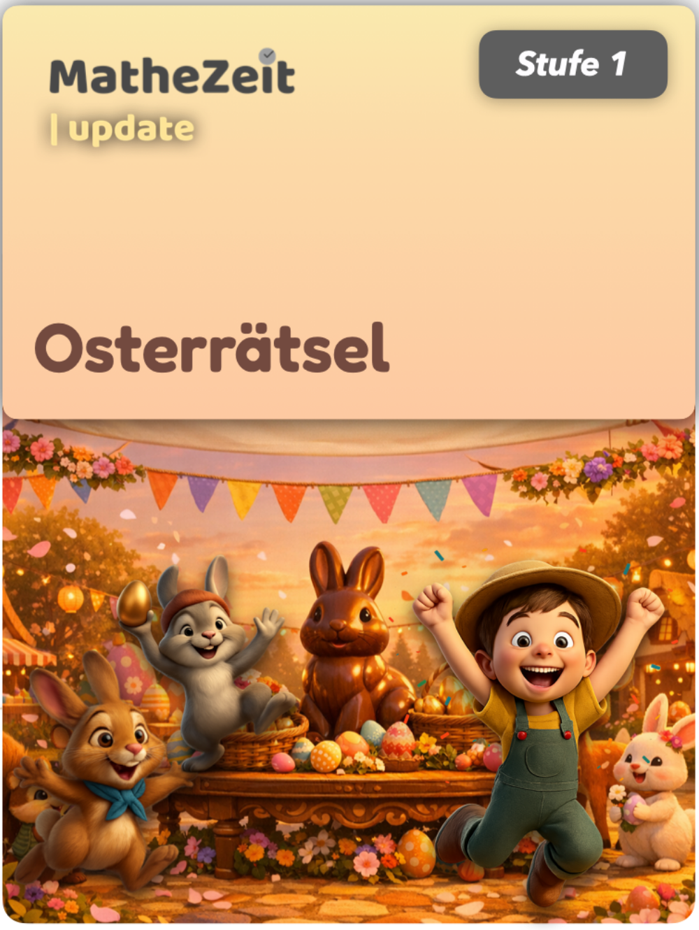 Osterrätsel - Stufe 1