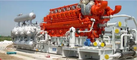 UNDERGROUND GAS STORAGE COMPRESSION TRAIN WITH GAS ENGINE DRIVE