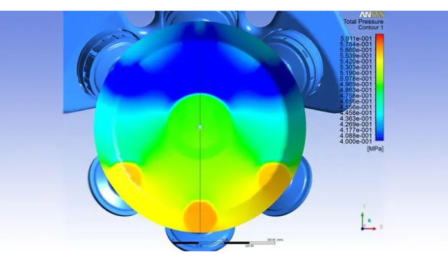 PRESSURE DISTRIBUTION ON LARGE BORE CYLINDERS.