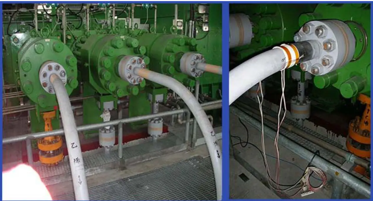 HIGH HYPER-COMPRESSOR PIPING VIBRATION