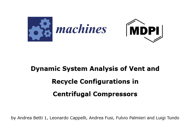 Dynamic System Analysis of Vent and Recycle Configurations in Centrifugal Compressors