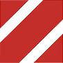 red square with parallel cutout lines