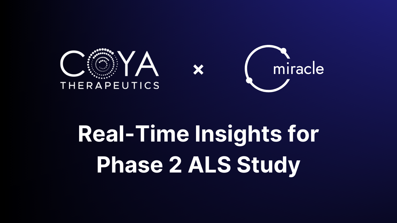 Miracle enables real-time clinical insight for Coya’s Phase 2 ALS study by unifying fragmented trial data.