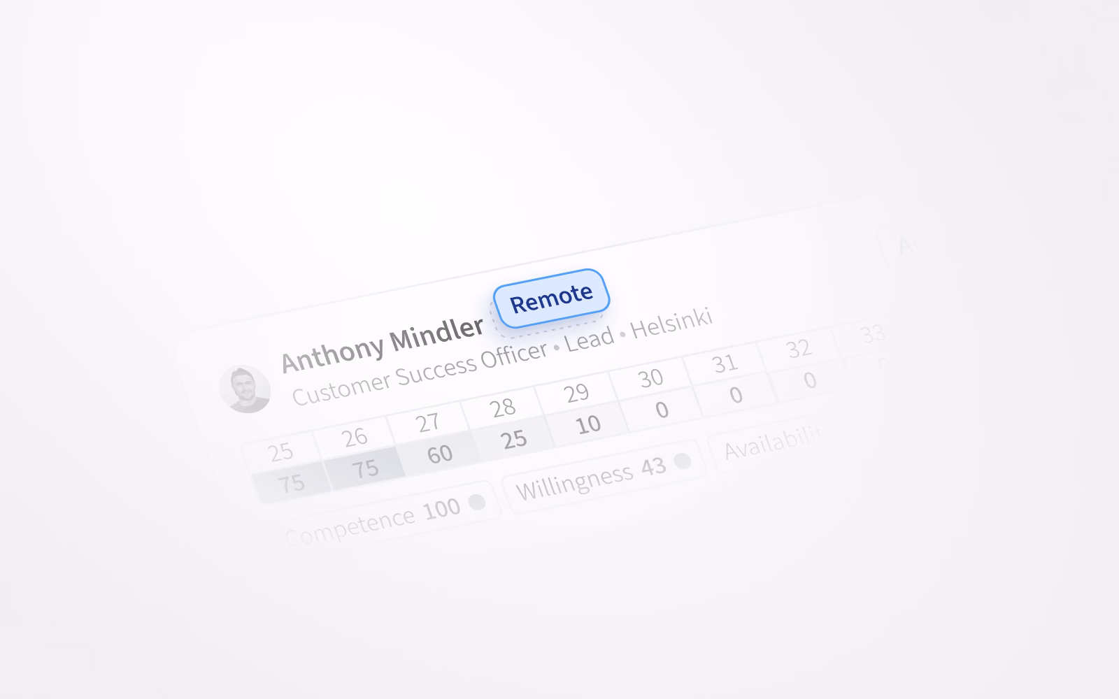 A staffing label to indicate a person is “Remote” 