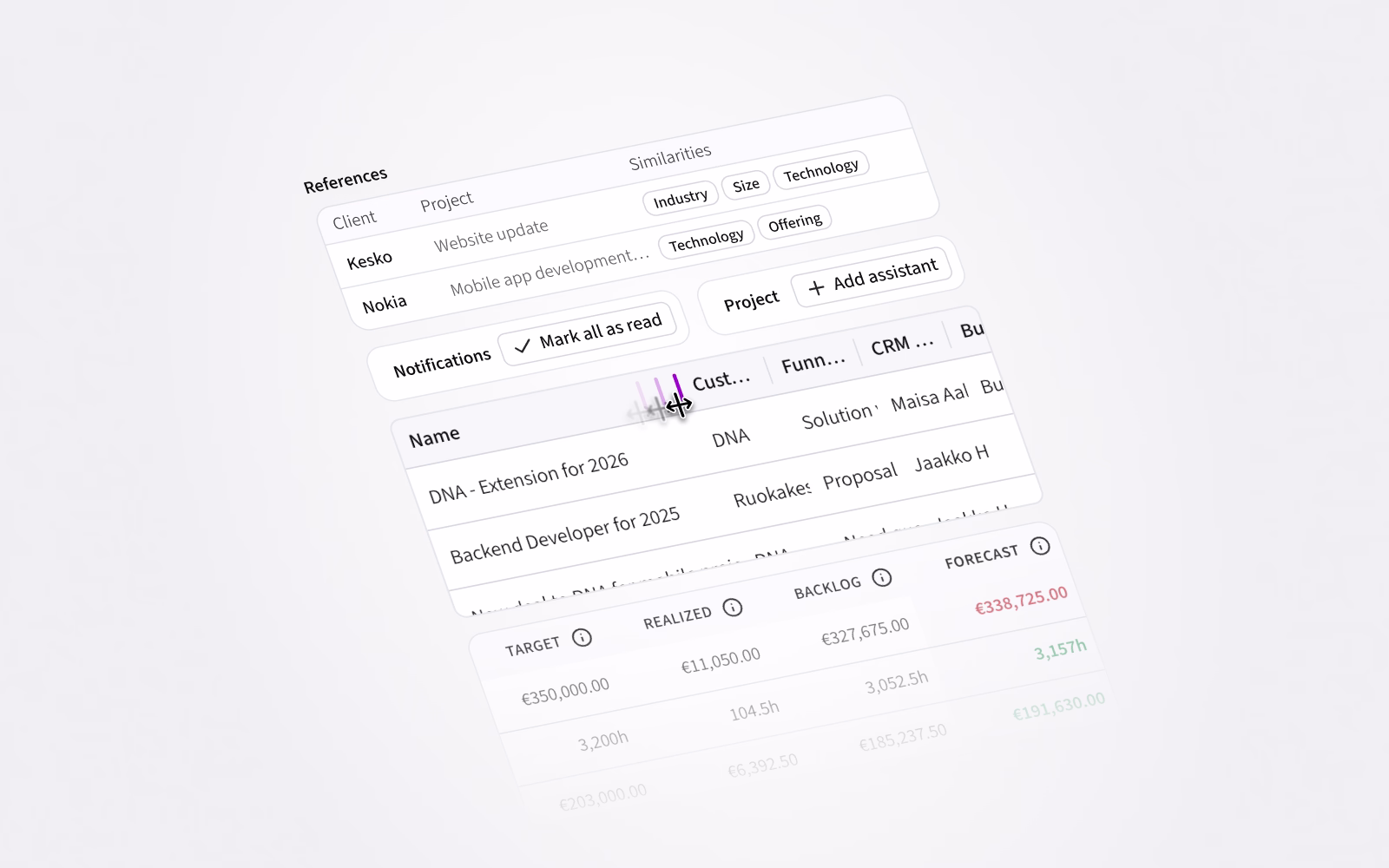 View reference recommendations, mark all notifications as read, add project assistants, and much more.