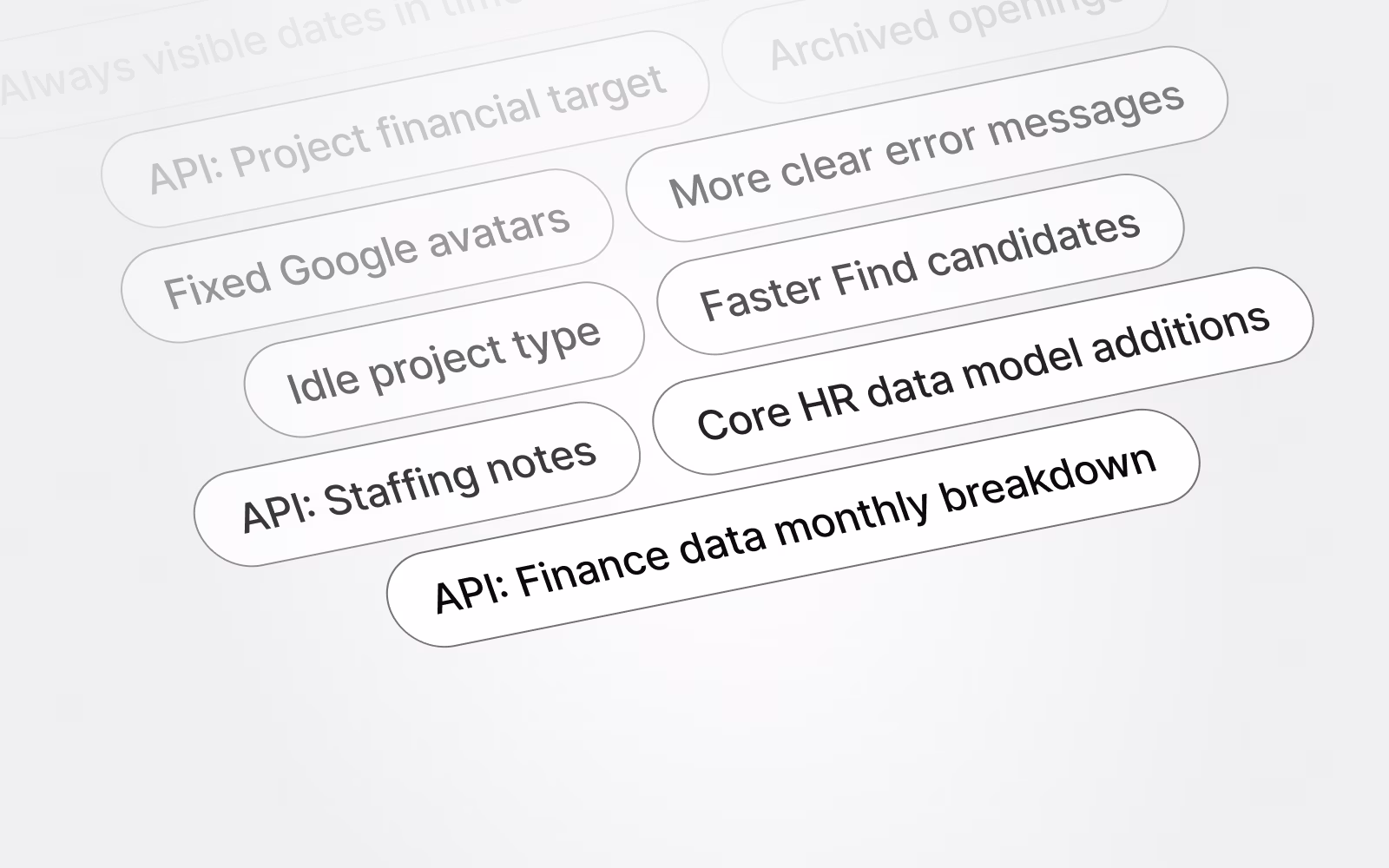 Several improvements and fixes, including idle project type and faster find candidates view.