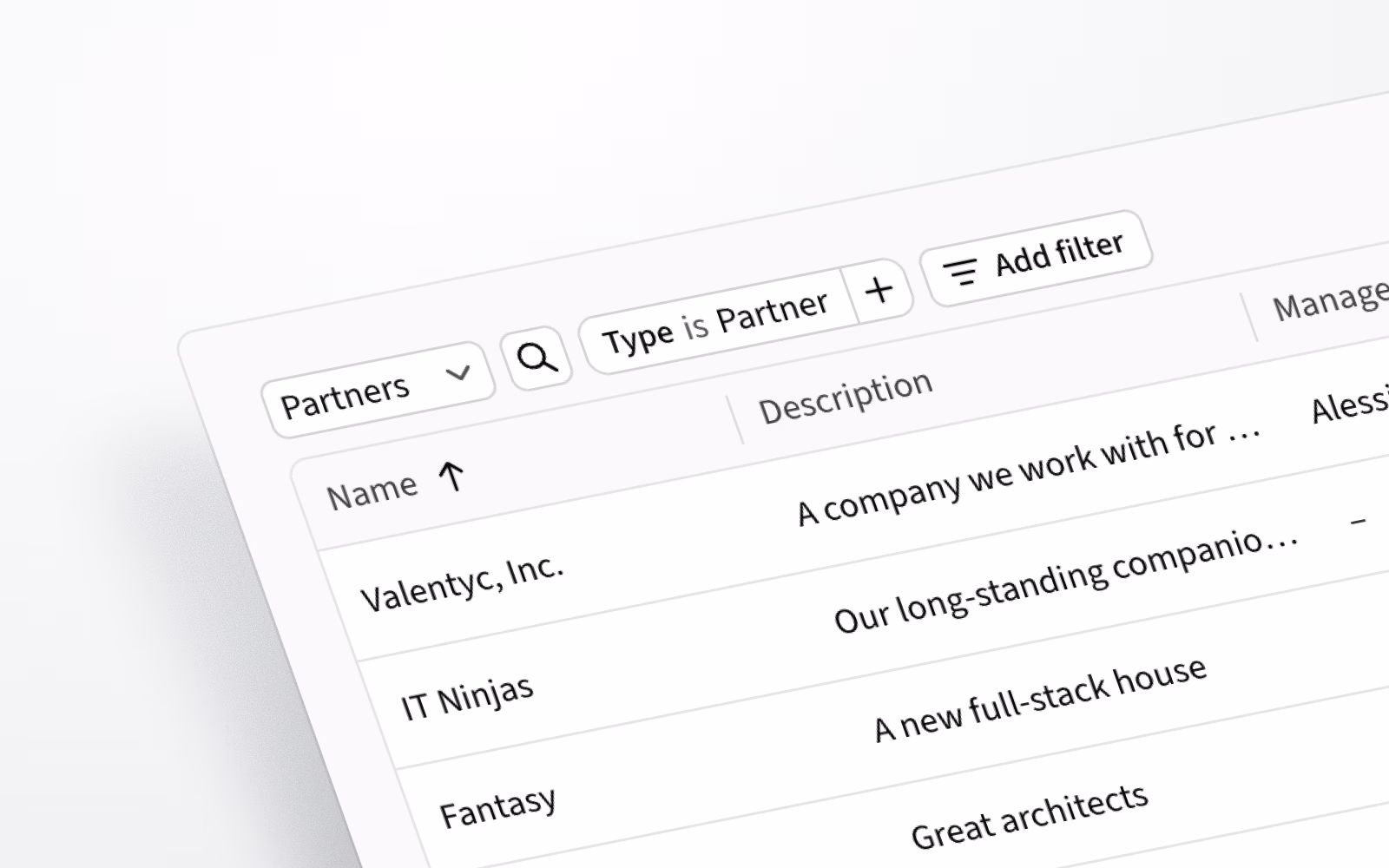 View and filter partner companies in the new partner portal