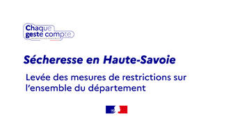 Sécheresse en Haute-Savoie