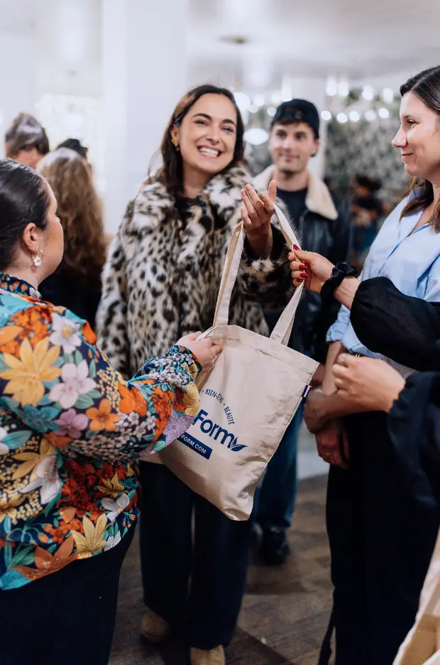 Événement lancement produit collagène Nat&Form, setup son et lumière + reportage photo, Paris