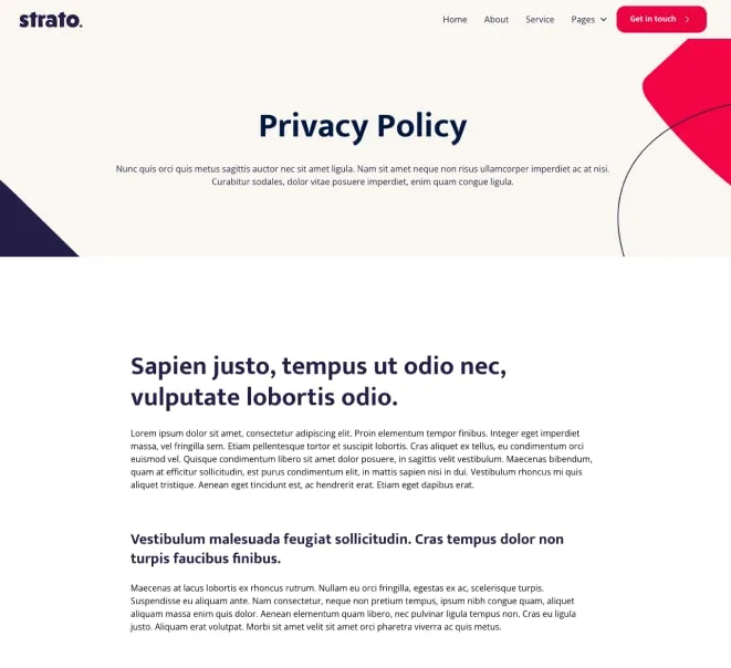 Page example