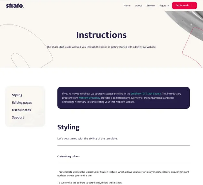 Page example