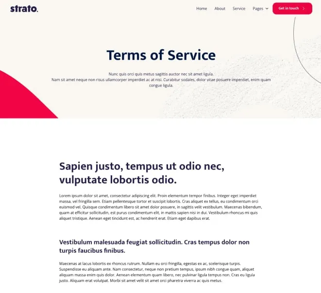 Page example