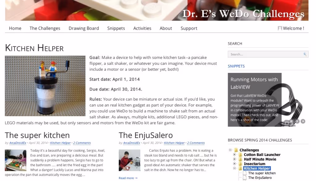 Dr E's WeDo Challenges