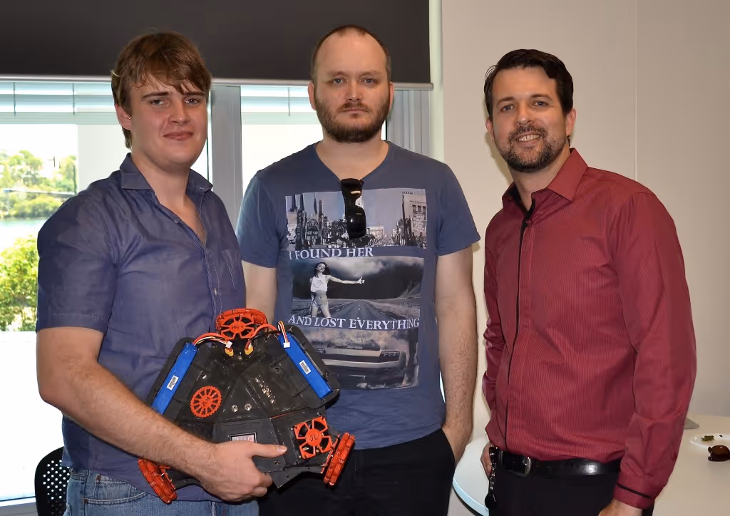 Engineering Students Karl & Samual with Jay Hobbs