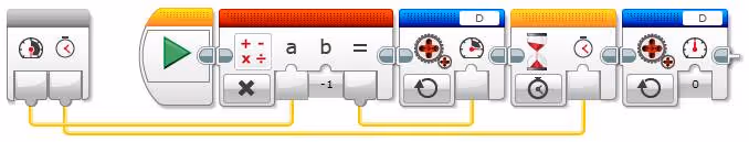 LampDu My Block for port D with only two parameters: Power and Seconds
