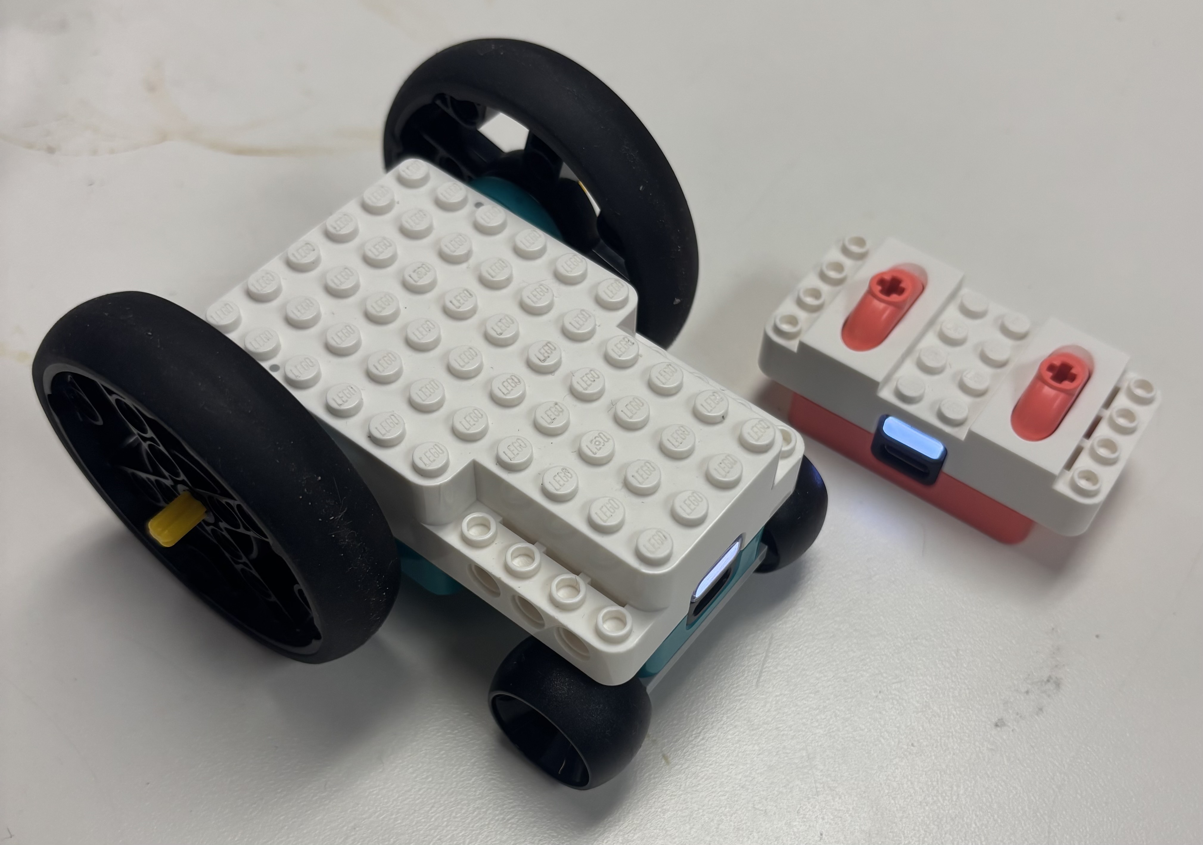 Car with double motor