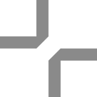 Black diagonal arrow pointing to the top left corner and another black diagonal arrow pointing to the bottom right corner on a white background.