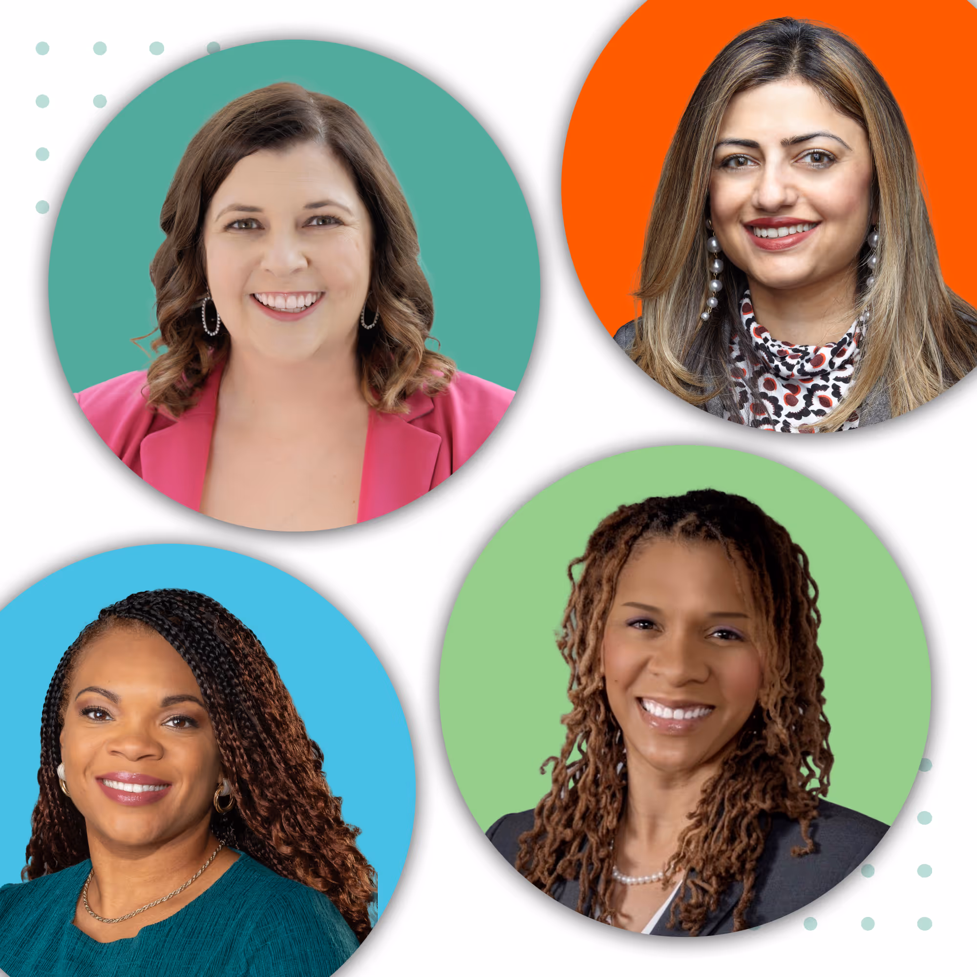 Panelists for Enrollify's webinar, Leading with Grit and Grace