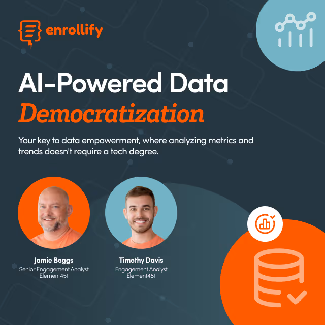 Panelists for Enrollify's webinar, Leading with Grit and Grace