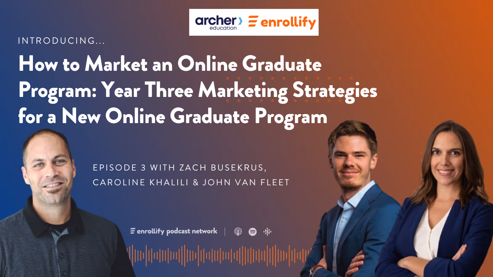 Ep. 3: How to Market an Online Graduate Program: Year Three Marketing Strategies for a New Online Graduate Program