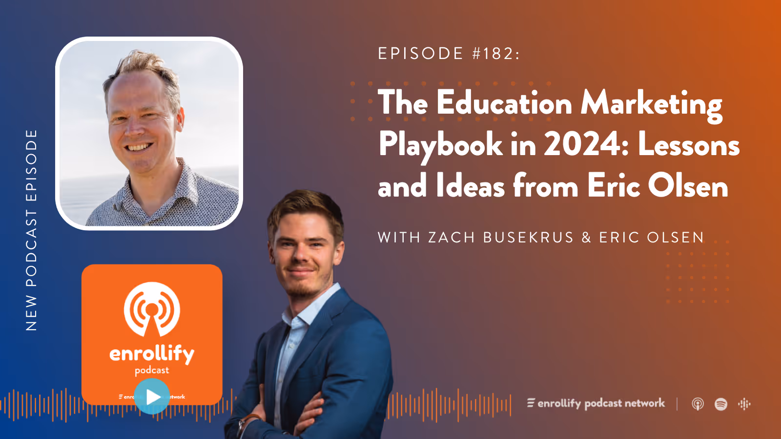 Episode 181: The Education Marketing Playbook in 2024: Lessons and Ideas from Eric Olsen
