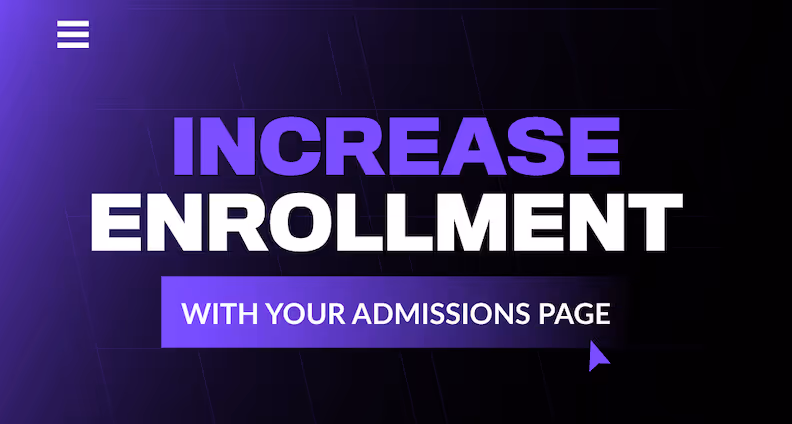 How Your Admissions Page Can Increase University Enrollment