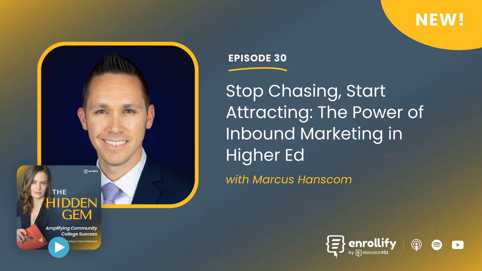 Episode #30: Stop Chasing, Start Attracting: The Power of Inbound Marketing in Higher Ed