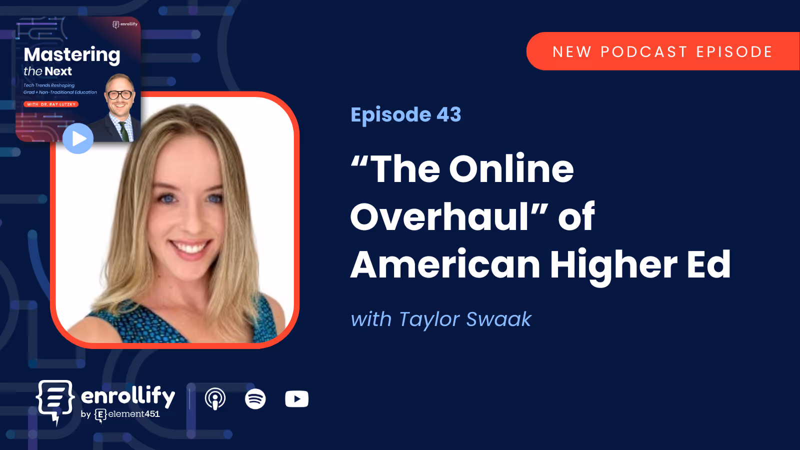 Episode #43: “The Online Overhaul” of American Higher Ed