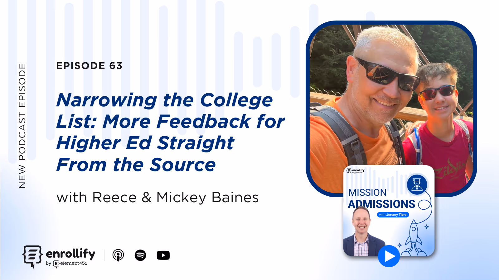 Ep. 63: Narrowing the College List: More Feedback for Higher Ed Straight From the Source