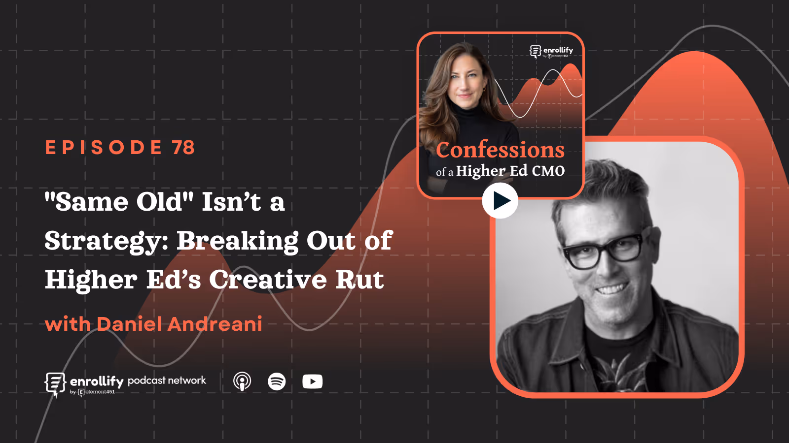 Ep. 77: "Same Old" Isn’t a Strategy: Breaking Out of Higher Ed’s Creative Rut