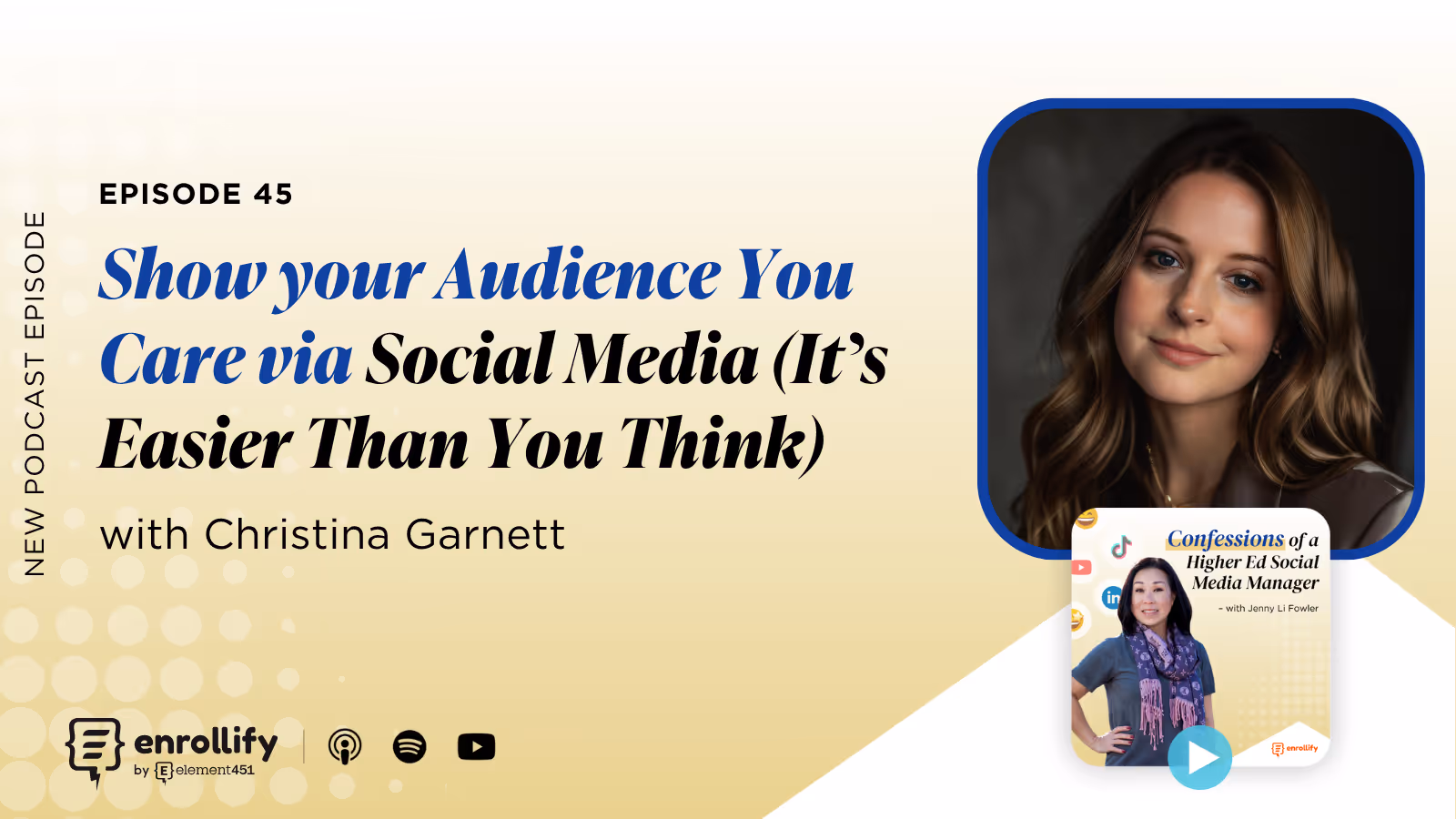 Ep. 45: Show your Audience You Care via Social Media (It’s Easier Than You Think)