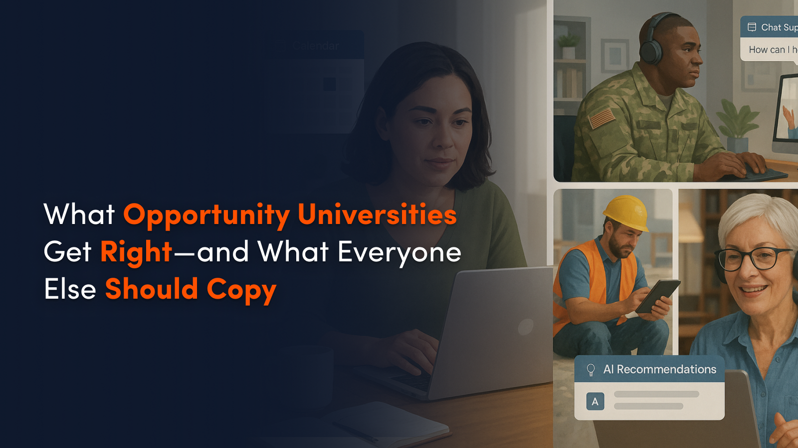 What Opportunity Universities Get Right—and What Everyone Else Should Copy