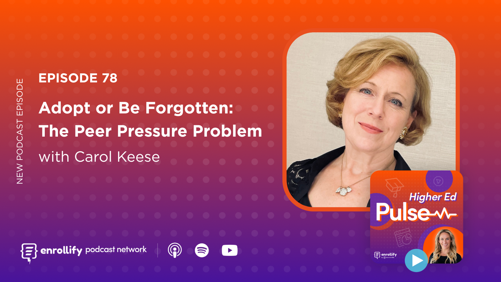 Episode 78: Adopt or Be Forgotten: The Peer Pressure Problem