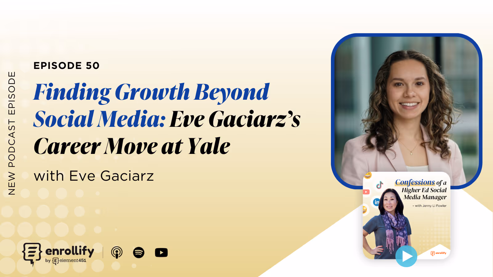 Ep. 50: Finding Growth Beyond Social Media: Eve Gaciarz’s Career Move at Yale 