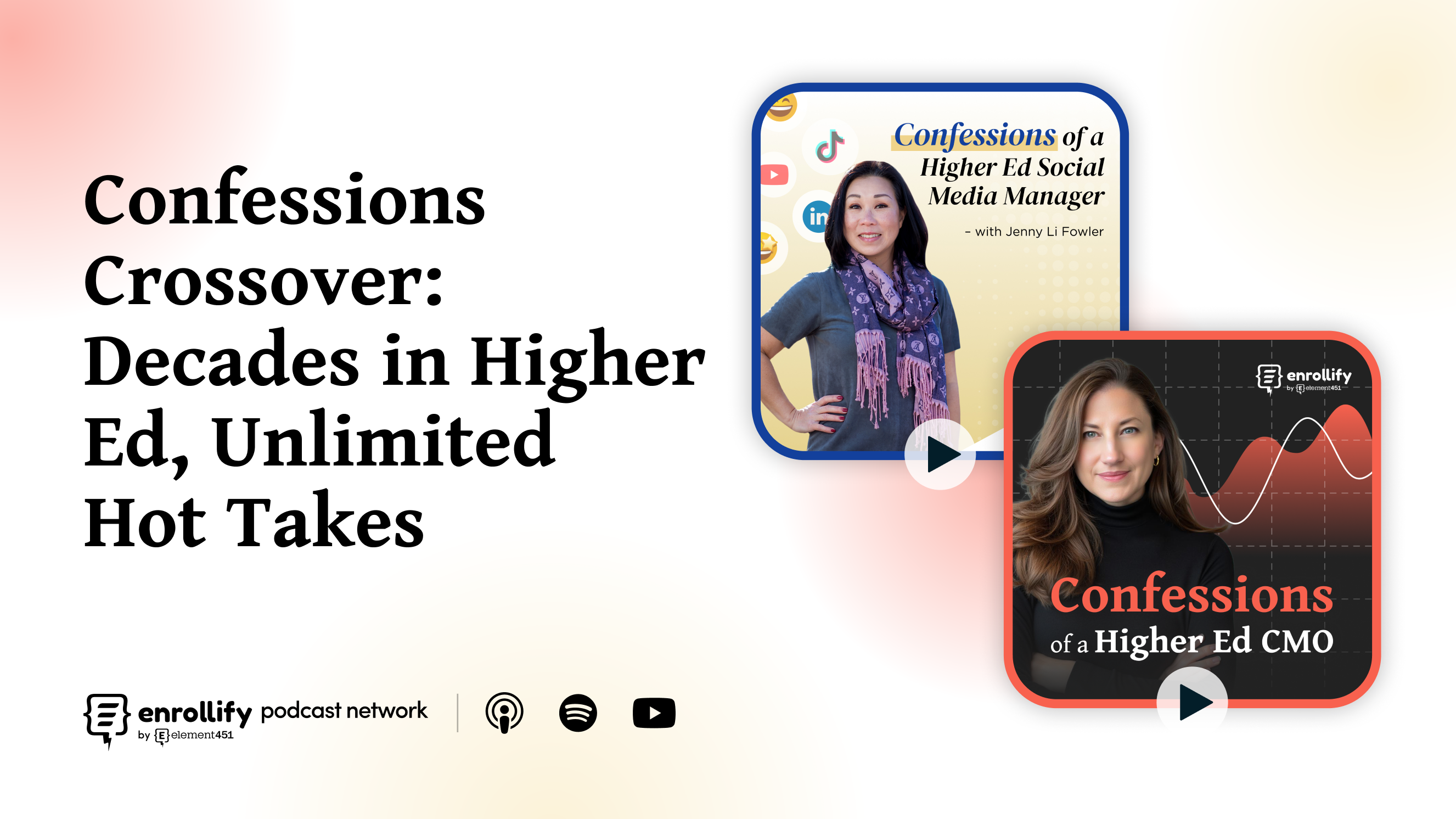 Bonus: Confessions Crossover: Decades in Higher Ed, Unlimited Hot Takes 