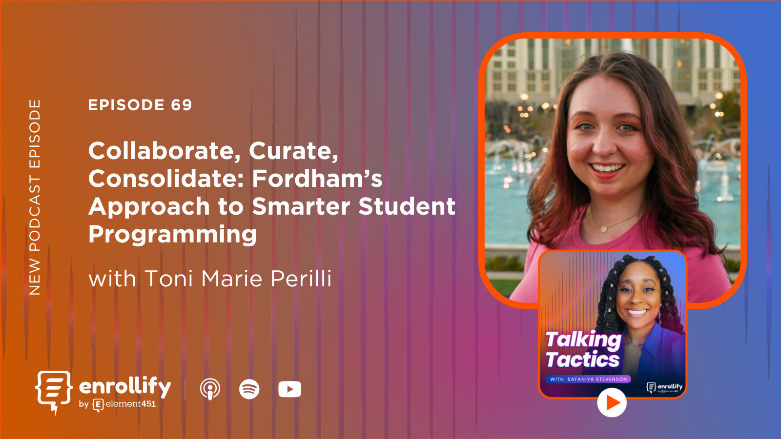 Episode 69: Collaborate, Curate, Consolidate: Fordham’s Approach to Smarter Student Programming